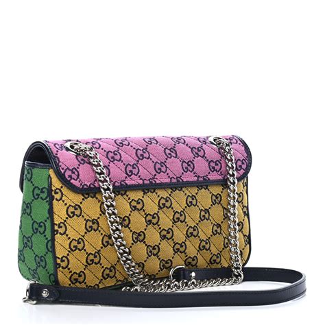 gucci marmont multicolor bag|authentic gucci marmont small bag.